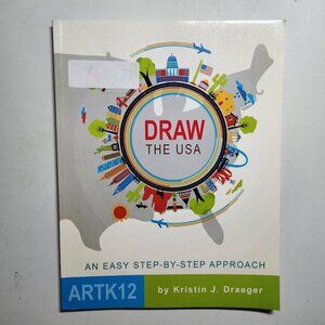 Draw the World USA Paperback Book Drawing Geography Map Social Studies Art ArtK1